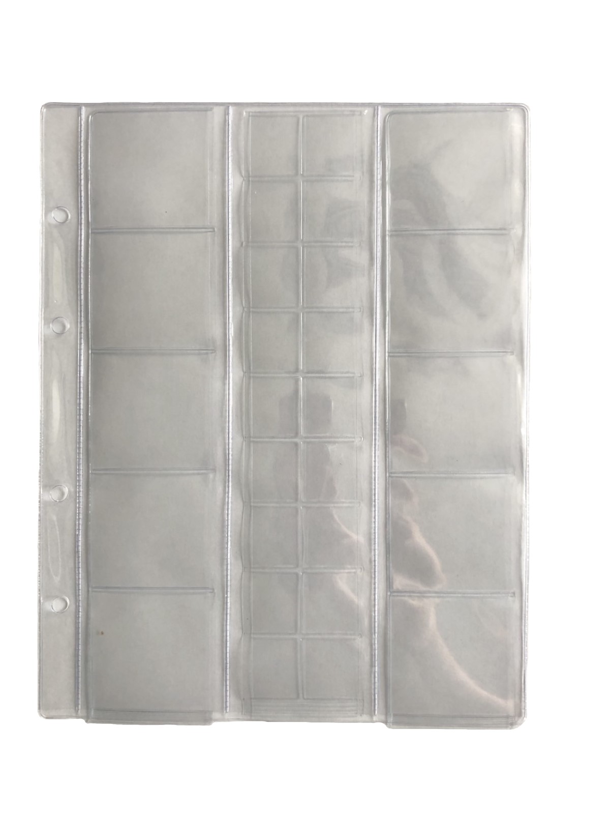 Лист для монет 200х250мм скользящий на 28 ячеек, комбинированный (5шт)